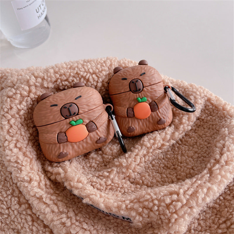Cartoon Cute Capybara Airpods Protective Cover