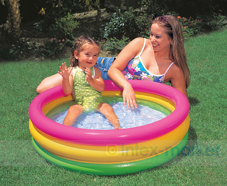 Fluorescent Three-ring Inflatable Ball Pool
