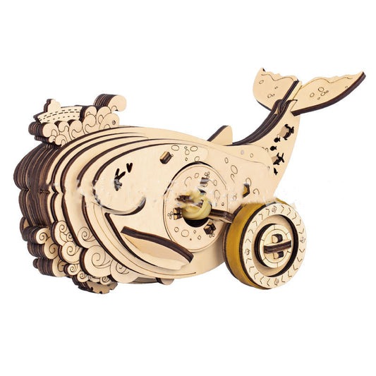 Rubber Band Brake Series 3D Three-dimensional Puzzle Jigsaw Puzzle DIY Handmade Toys