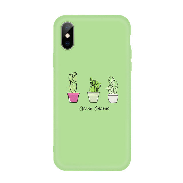 Compatible with Apple , Candy color cartoon phone case