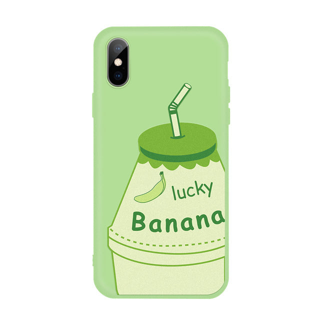 Compatible with Apple , Candy color cartoon phone case