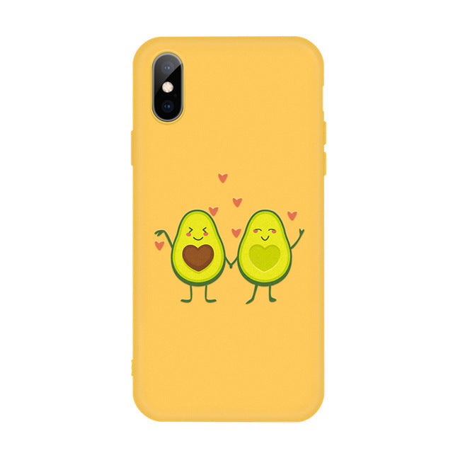 Compatible with Apple , Candy color cartoon phone case