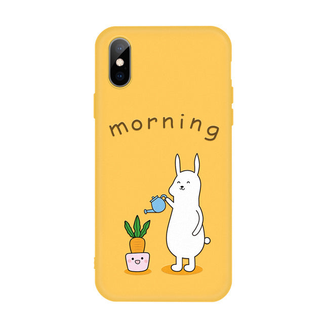 Compatible with Apple , Candy color cartoon phone case