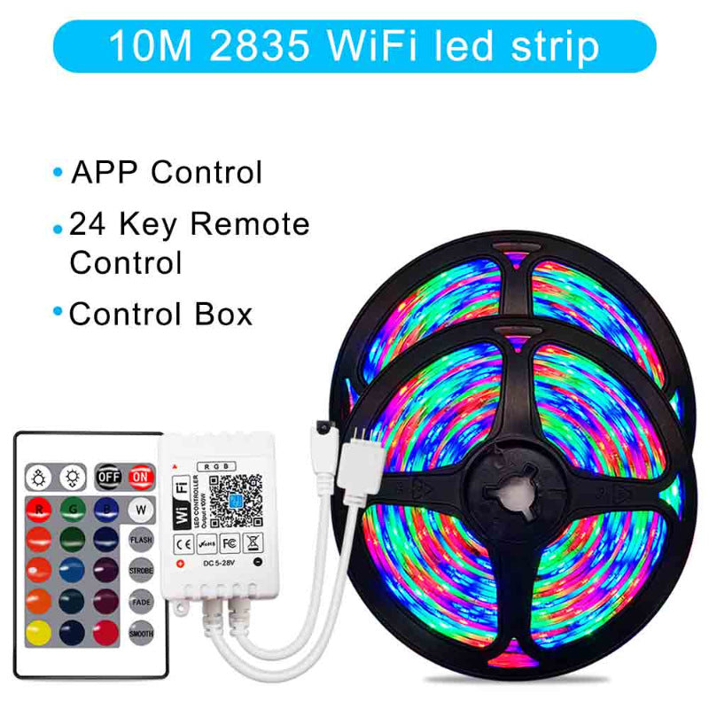 Smart RGB LED Strip Lights (WiFi Control) – Transform Your Room Into a Cozy Aesthetic Glow Space (5M / 10M / 20M)