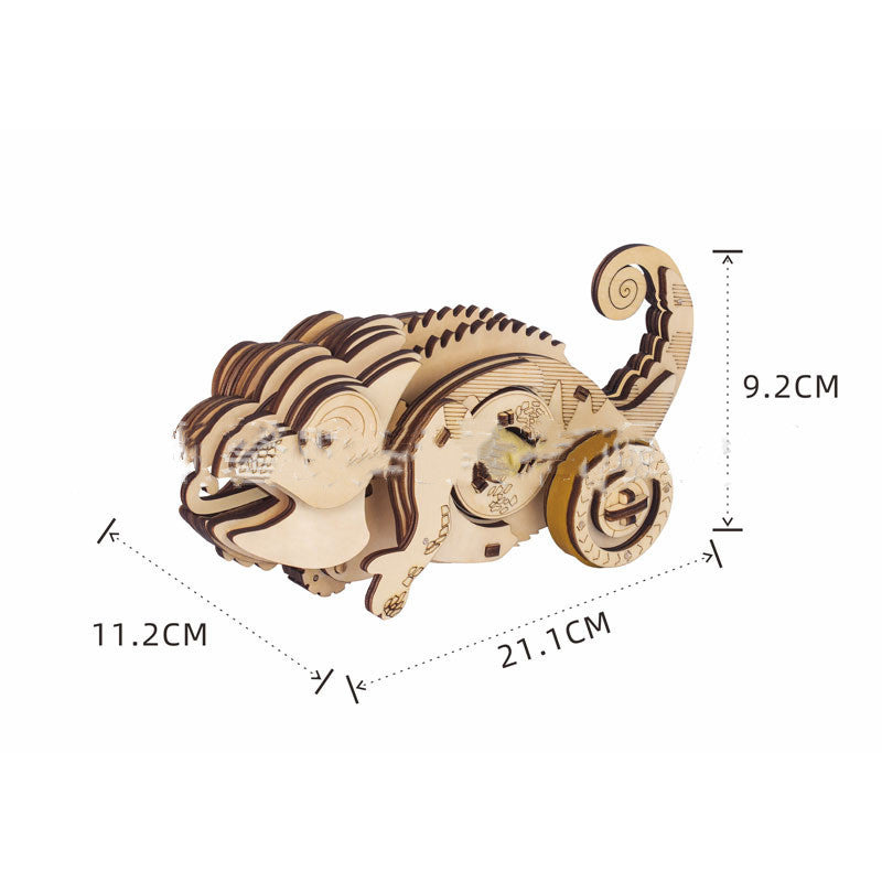 Rubber Band Brake Series 3D Three-dimensional Puzzle Jigsaw Puzzle DIY Handmade Toys