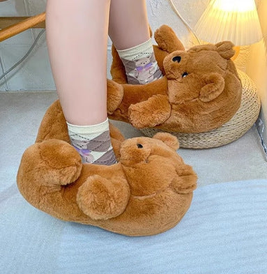 Cozy Capybara Plush Slippers  – Ultra Soft, Cute Home Slippers for Chill Nights & Aesthetic Comfort