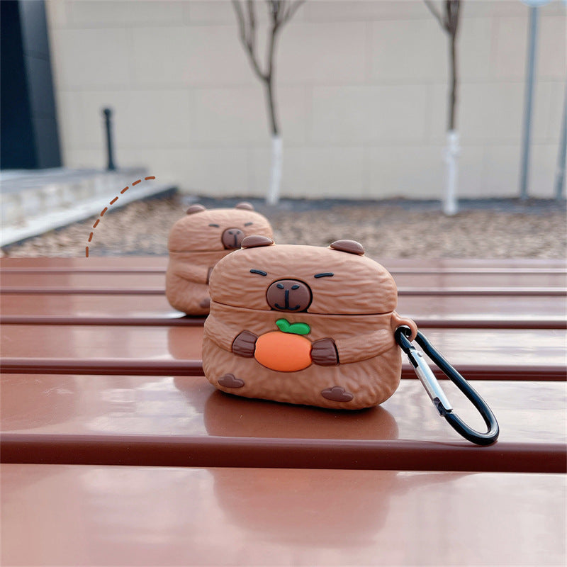 Cartoon Cute Capybara Airpods Protective Cover