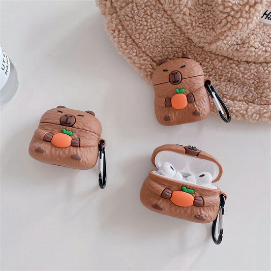 Cartoon Cute Capybara Airpods Protective Cover